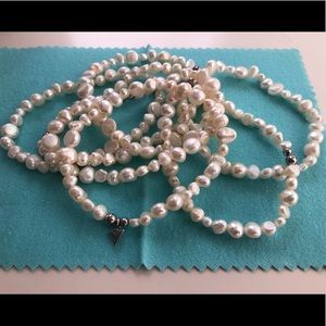 Silpada Goddess Pearl and Sterling bracelets